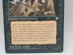 MTG Dance of the Dead Ice Age 1995 Vintage Rare Black Enchantment MP Old School - Image 3