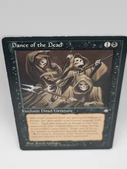 MTG Dance of the Dead Ice Age 1995 Vintage Rare Black Enchantment MP Old School - Image 4