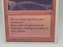 MTG Blood Moon Chronicles HP 1995 Vintage Red Enchantment Magic the Gathering - Image 3