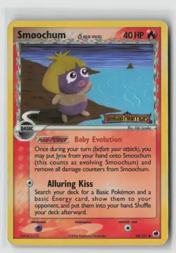 Smoochum Stamped #64/101 Dragon Frontiers Holo Pokemon TCG DAMAGED READ - Image 1