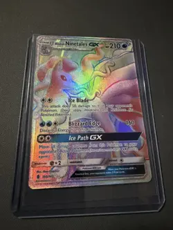 Pokemon TCG Alolan Ninetales GX Guardians Rising 150/145 Secret Holo 210HP - Image 1