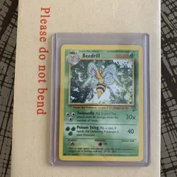 Pokemon TCG Beedrill WOTC Base Set 2 21/130 Regular Unlimited Rare LP - Image 1