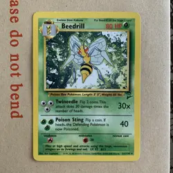 Pokemon TCG Beedrill WOTC Base Set 2 21/130 Regular Unlimited Rare LP - Image 2