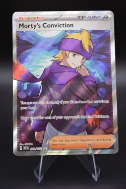 Pokemon TCG Morty's Conviction 201/162 SV05: Temporal Forces HM Ungraded - Image 1