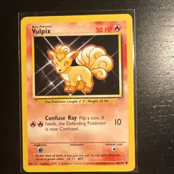 Pokemon TCG Vulpix Base Set 68/102 Regular - Image 1