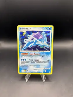 Suicune 19/132 Holo Rare Secret Wonders Pokemon Cracked Ice Holo - DMG - Image 1