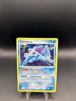 Suicune 19/132 Holo Rare Secret Wonders Pokemon Cracked Ice Holo - DMG - Image 2