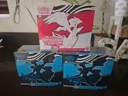 Pokemon TCG Scarlet & Violet Black Bolt And White Flare ETB Lot - 3 ETBs Total - Image 1