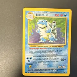 Pokemon TCG Blastoise Base Set Holo - Image 1