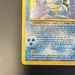 Pokemon TCG Blastoise Base Set Holo - Image 5