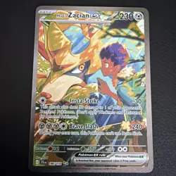 Hop's Zacian Ex 186/159 Pokemon Journey Together Special Illustration Rare NM! - Image 1