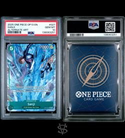 2025 ONE PIECE OP13-CARRYING ON HIS WILL ALTERNATE ART #027 SANJI PSA 10 - Image 3