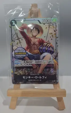 Monkey D Luffy (P-075) Southeast Asian Champion One Piece TCG Japanese - Image 1