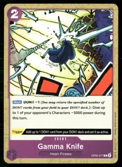 2023 Awakening of the New Era Gamma Knife Event / Purple/Heart Pirates #OP05-077 - Image 1