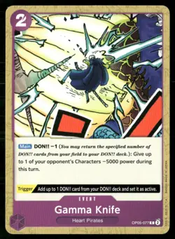 2023 Awakening of the New Era Gamma Knife Event / Purple/Heart Pirates #OP05-077 - Image 1