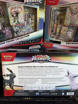 Pokemon TCG Prismatic Evolutions Premium Figure Collection Brand New & Sealed - Image 3