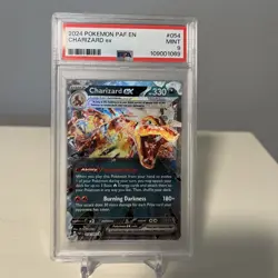 2024 Pokemon SV Paldean Fates PAF EN Charizard ex #054/091 PSA 9 - Image 1