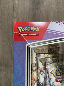 Pokemon TCG Prismatic Evolutions Premium Figure Collection New Sealed Box Damage - Image 3