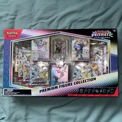 Pokemon TCG Prismatic Evolutions Premium Figure Collection – New/Sealed - Image 1