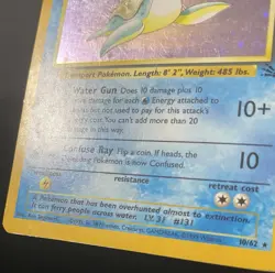 Lapras 10/62 Fossil Holo (See Photos) Pokemon Card - Image 5