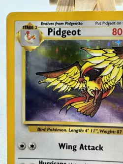 Pokemon Pidgeot 8/64 Jungle Holo Rare Unlimited Vintage WOTC English Card - Image 2