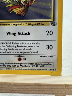 Pokemon Pidgeot 8/64 Jungle Holo Rare Unlimited Vintage WOTC English Card - Image 4