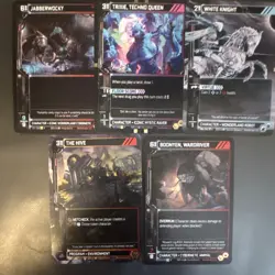 Genesis GEN 2021 Character Cards Lot (5) Jabberwocky, Trixie, Techno Queen - Image 1