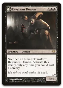 Ravenous Demon #71 (NM) Dark Ascension DKA Magic MTG - Image 1