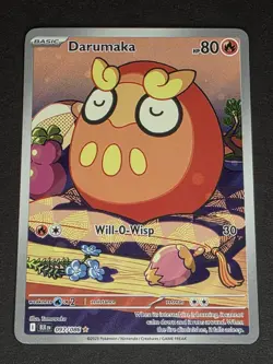 Darumaka Illustration Rare 🌟 Pokemon TCG Black Bolt 097/086 IR - Image 3