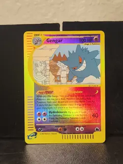 Pokemon TCG Gengar 10/144 Skyridge Reverse Holo VERY CLEAN Nintendo Rare Card - Image 1