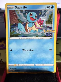 Squirtle SWSH233 Holo Rare Black Star Promo Pokemon Card - Image 1