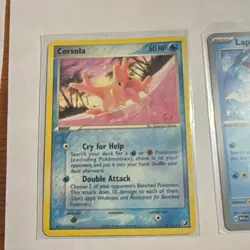 Pokemon Corsola & Lapras Set - 2005, 2023 2 Card Lot 37/115, 131/165 2 Card Lot - Image 2