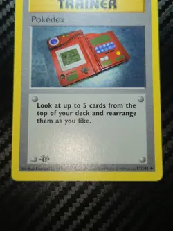 Pokemon Card - 1st Edition Pokedex Base Set (Shadowless) 87/102 - Image 3