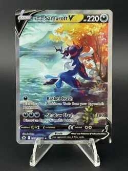 Pokemon Hisuian Samurott V GG51/GG70 Crown Zenith: Galarian Gallery Full Art - Image 1