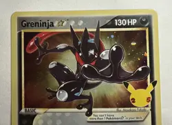 Pokemon TCG Greninja Gold Star SWSH144 25th Celebrations Promo. NM-M - Image 2