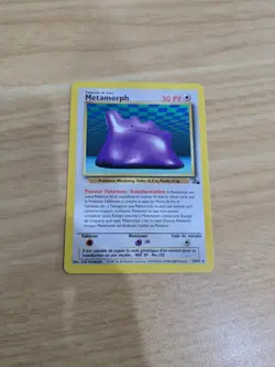 Metamorph 18/62 Pokemon Fossil WOTC Non-Holo French HP DAMAGED - Image 1