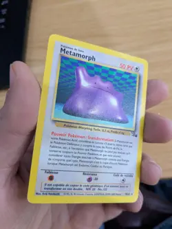 Metamorph 18/62 Pokemon Fossil WOTC Non-Holo French HP DAMAGED - Image 5