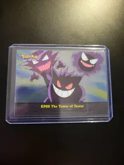 2000 Topps Pokemon TV Animation Gengar #EP22 The Tower of Terror Holo Foil - Image 1