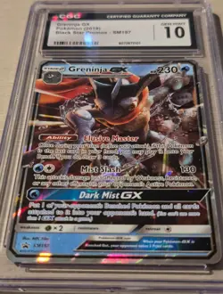 CGC 10 Greninja GX SM197 Black Star Promo Pokemon LOW POP 36 - Image 2