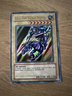 Yu-Gi-Oh! GAIA THE FIERCE KNIGHT / LOB-E004 / ULTRA RARE / NM - Image 1