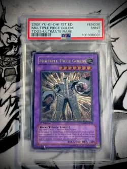 Yugioh TDGS Multiple Piece Golem Ultimate rare 1st Edition PSA 9 - Image 1