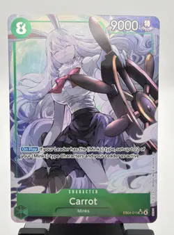 Carrot EB04-013 SR Alt Art The Azure Sea’s Seven One Piece Card Game English - Image 1