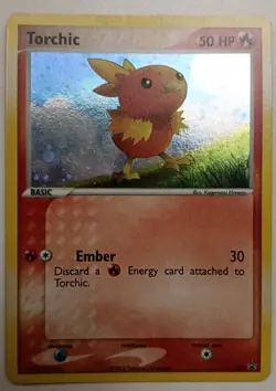 Torchic - 017 - Pokemon Promo Wizards Black Star Holo Card LP - Image 1
