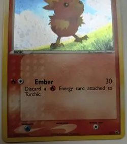 Torchic - 017 - Pokemon Promo Wizards Black Star Holo Card LP - Image 3