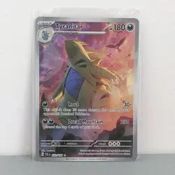 Pokemon TCG Tyranitar Card Illustration Rare, Paldea Evolved, Card 222/193 - Image 1