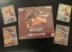 One Piece- Paramount War Booster Box, English/Sealed, & 4 Japanese SEC cards - Image 1