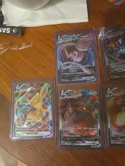 9x Chinese Pokemon TCG VMAX mixed card lot eeveelutions rayquaza - Image 2
