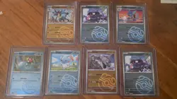 7x Chinese Pokemon TCG Masterball Foil 151C csv2C csv4C mixed card lot - Image 1