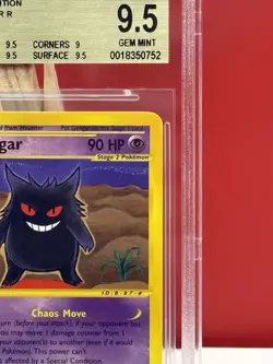 Pokemon Gengar Card Expedition Base Set Non-Holo Rare 48/165 BGS 9.5 - Image 3