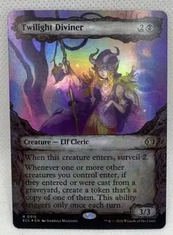 Twilight Diviner Showcase 315 Lorwyn Eclipsed Foil Showcase R NM MTG Card - Image 1